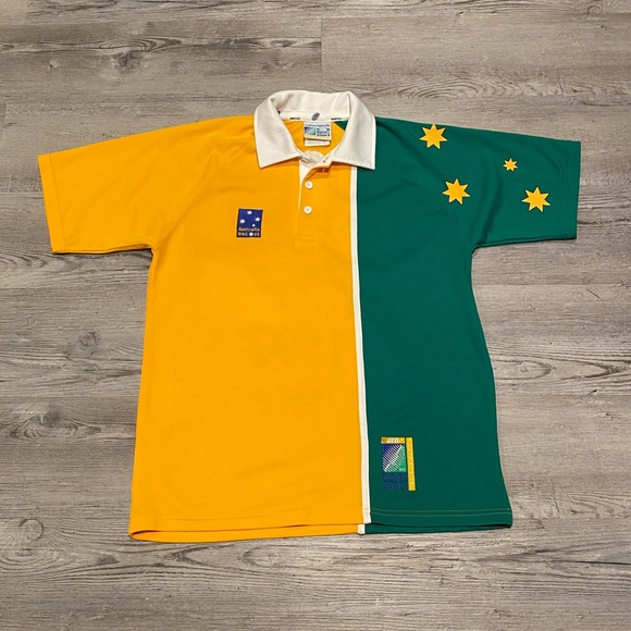 Australian Wallabies Rugby Union World Cup 2003 Green & Gold Jersey Men’s Small - Picture 1 of 4